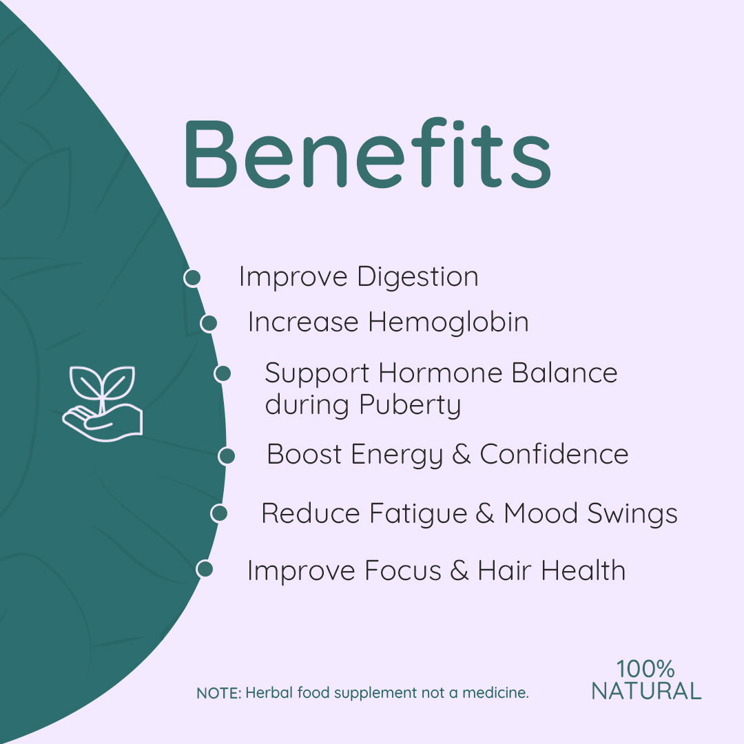 NATURAL SUPPORT FOR GROWING GIRLS