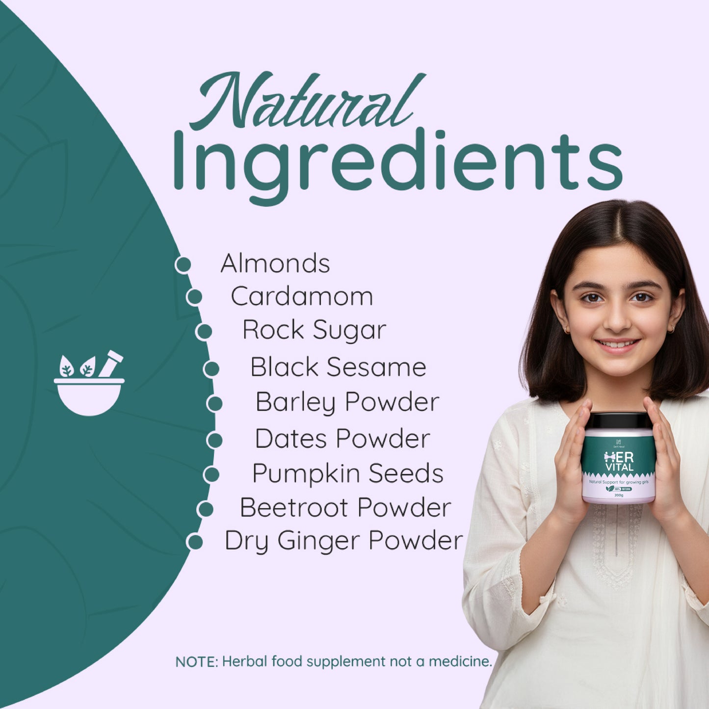 NATURAL SUPPORT FOR GROWING GIRLS