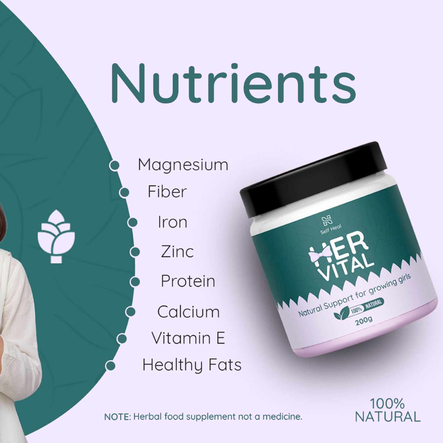 NATURAL SUPPORT FOR GROWING GIRLS