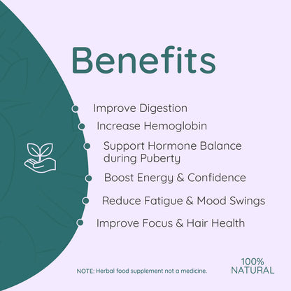 NATURAL SUPPORT FOR GROWING GIRLS